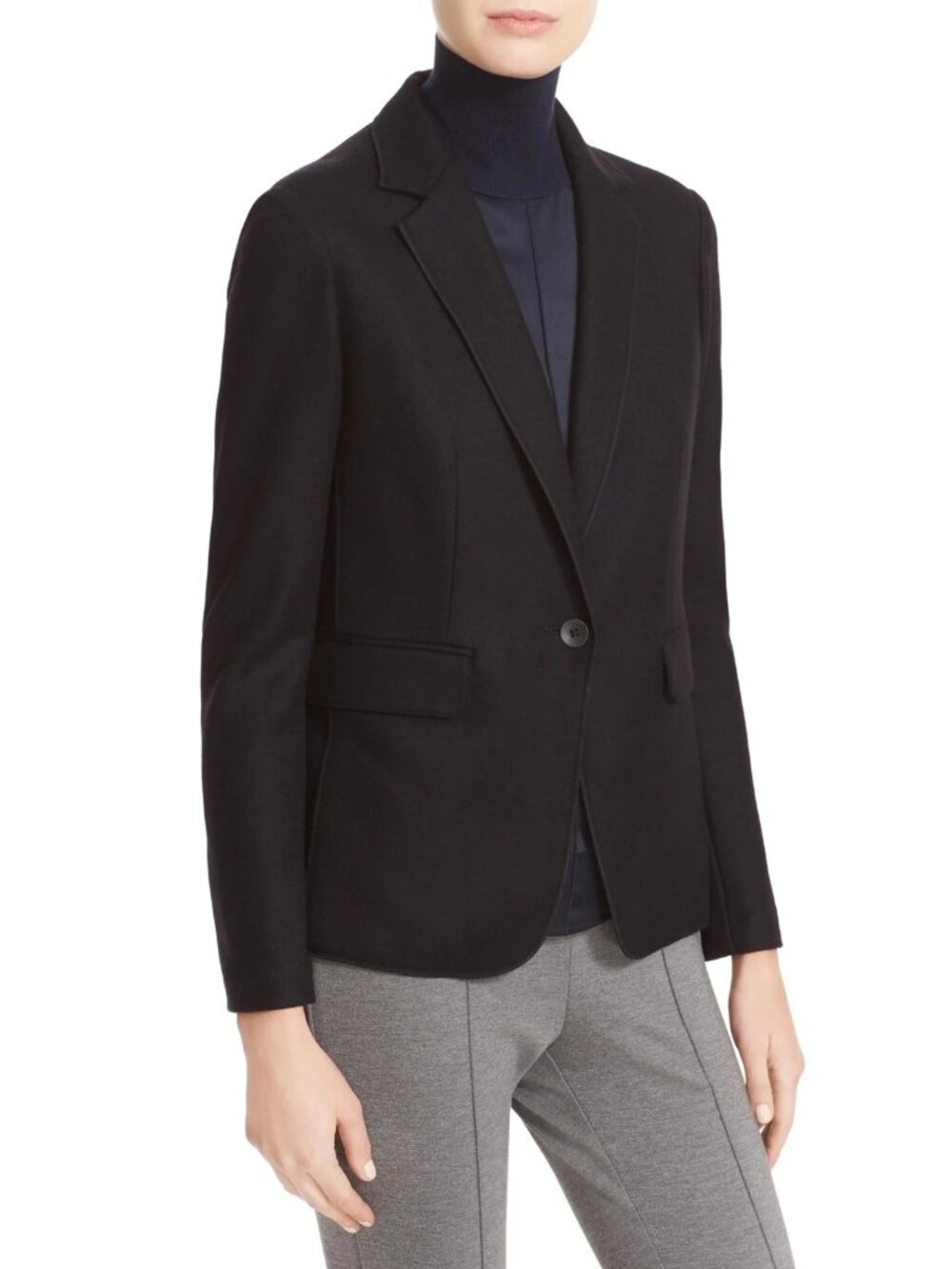 NWT Rag & Bone Club Jacket in Black Soft Wool Single Button Blazer 6